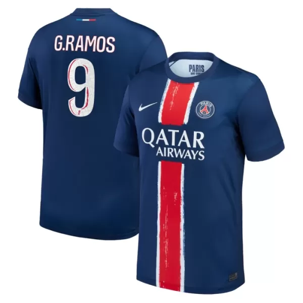 Günstige Paris Saint-Germain Goncalo Ramos 9 Herrentrikot Heim 2024/25 Kurzarm