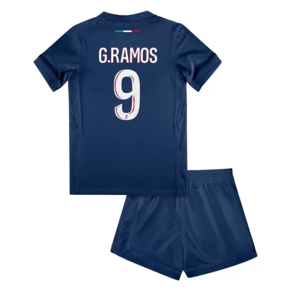 Günstige Paris Saint-Germain Goncalo Ramos 9 Kindertrikot Heim 2024/25 Kurzarm
