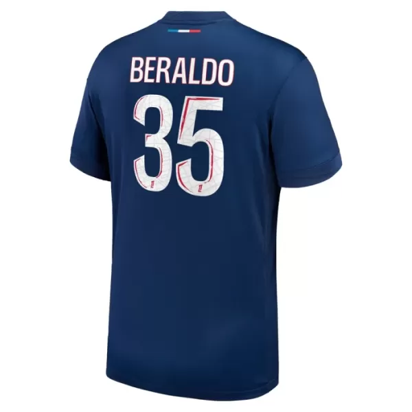 Günstige Paris Saint-Germain Lucas Beraldo 35 Herrentrikot Heim 2024/25 Kurzarm