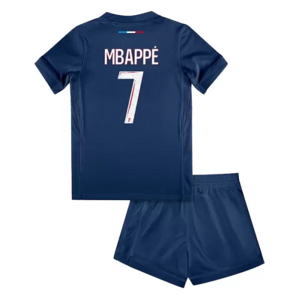Günstige Paris Saint-Germain Mbappé 7 Kindertrikot Heim 2024/25 Kurzarm