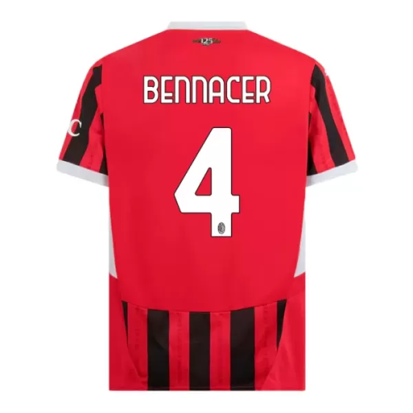 Günstige AC Mailand Bennacer 4 Herrentrikot Heim 2024/25 Kurzarm