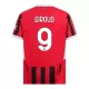 Günstige AC Mailand Giroud 9 Kindertrikot Heim 2024/25 Kurzarm