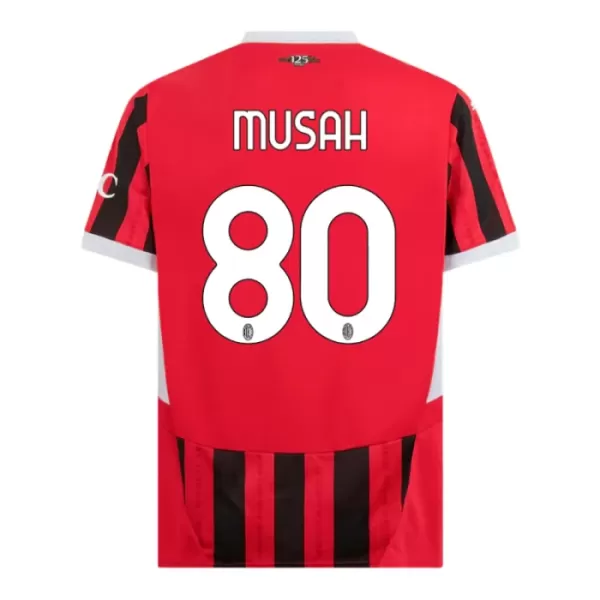 Günstige AC Mailand Musah 80 Herrentrikot Heim 2024/25 Kurzarm