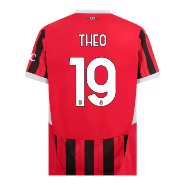 Günstige AC Mailand Theo 19 Herrentrikot Heim 2024/25 Kurzarm