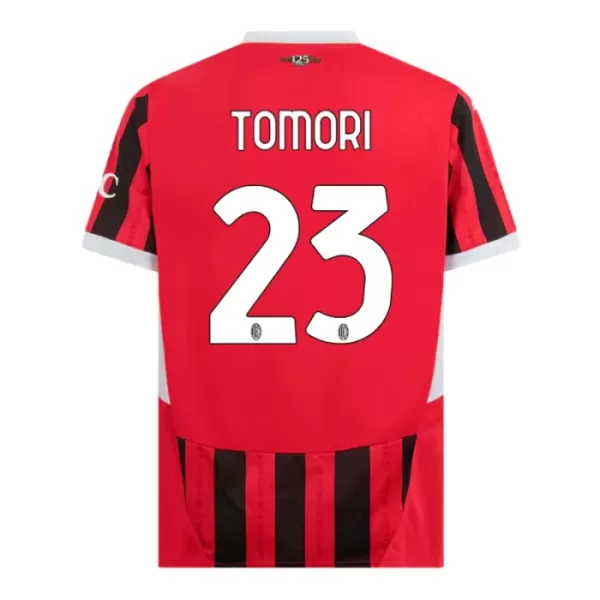 Günstige AC Mailand Tomori 23 Herrentrikot Heim 2024/25 Kurzarm