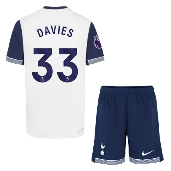 Günstige Tottenham Hotspur Davies 33 Kindertrikot Heim 2024/25 Kurzarm