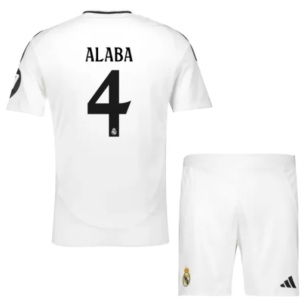 Günstige Real Madrid Alaba 4 Kindertrikot Heim 2024/25 Kurzarm