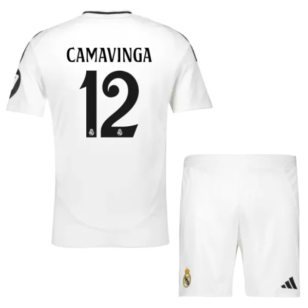 Günstige Real Madrid Camavinga 12 Kindertrikot Heim 2024/25 Kurzarm