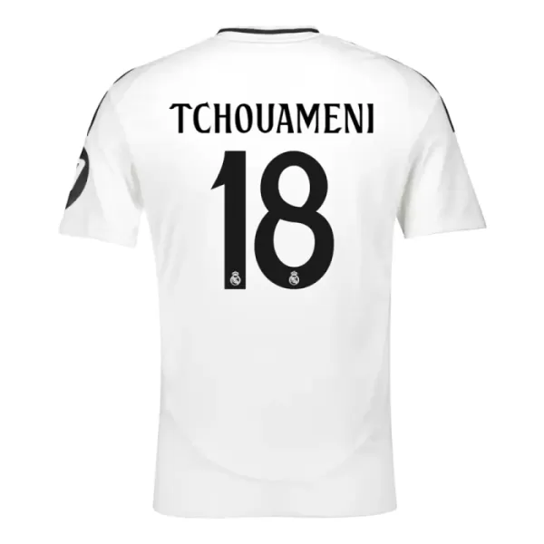 Günstige Real Madrid Tchouameni 18 Kindertrikot Heim 2024/25 Kurzarm