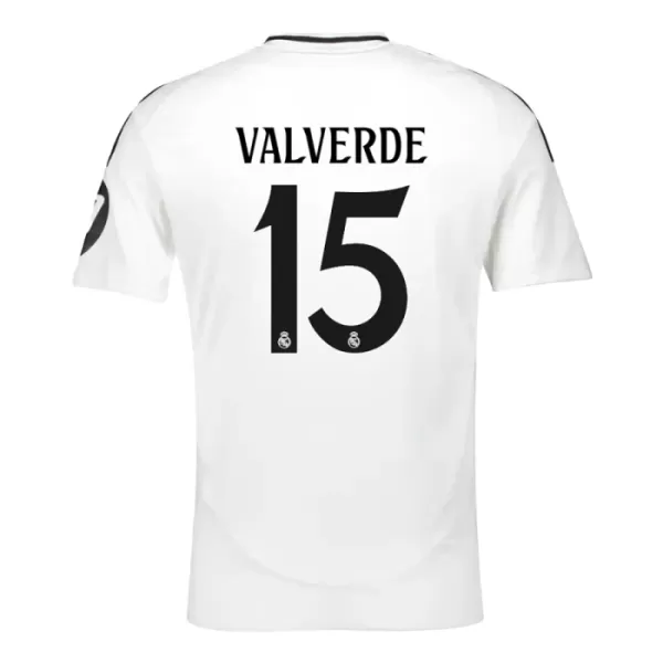 Günstige Real Madrid Valverde 15 Herrentrikot Heim 2024/25 Kurzarm