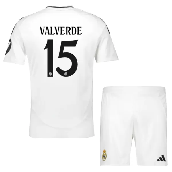 Günstige Real Madrid Valverde 15 Kindertrikot Heim 2024/25 Kurzarm
