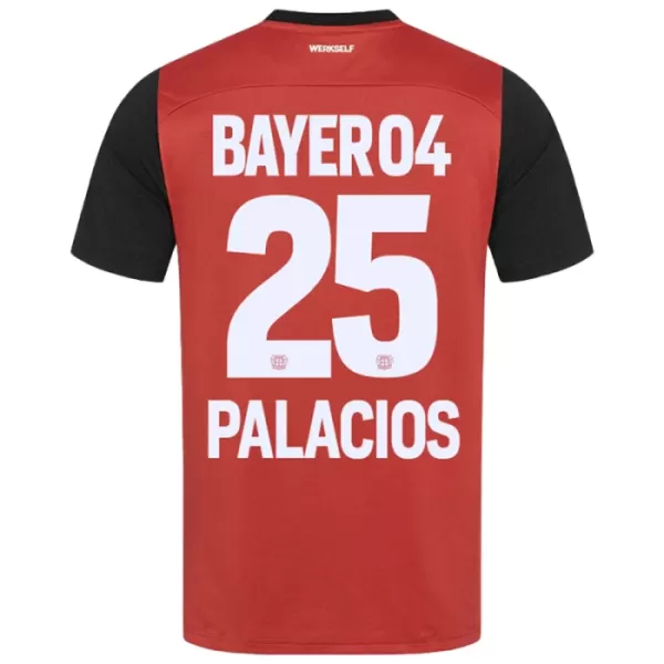 Günstige Bayer 04 Leverkusen Exequiel Palacios 25 Herrentrikot Heim 2024/25 Kurzarm