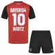 Günstige Bayer 04 Leverkusen Florian Wirtz 10 Kindertrikot Heim 2024/25 Kurzarm