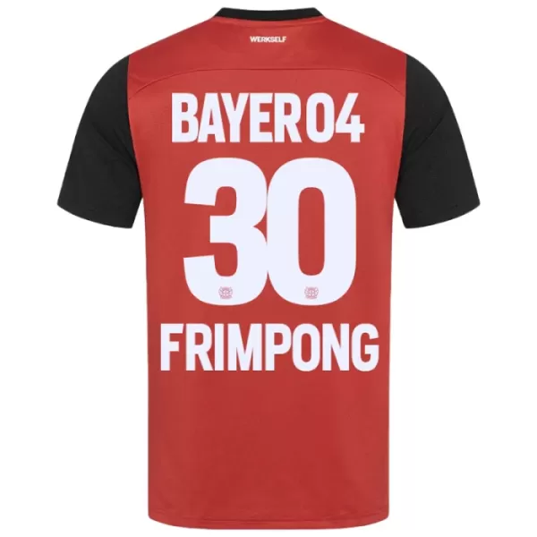 Günstige Bayer 04 Leverkusen Jeremie Frimpong 30 Kindertrikot Heim 2024/25 Kurzarm