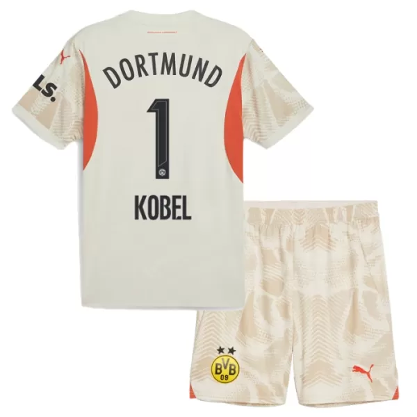 Günstige Borussia Dortmund Kobel 1 Torwart Kindertrikot Heim 2024/25 Kurzarm