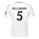 Günstige Real Madrid Bellingham 5 Herrentrikot Heim 2024/25 Kurzarm