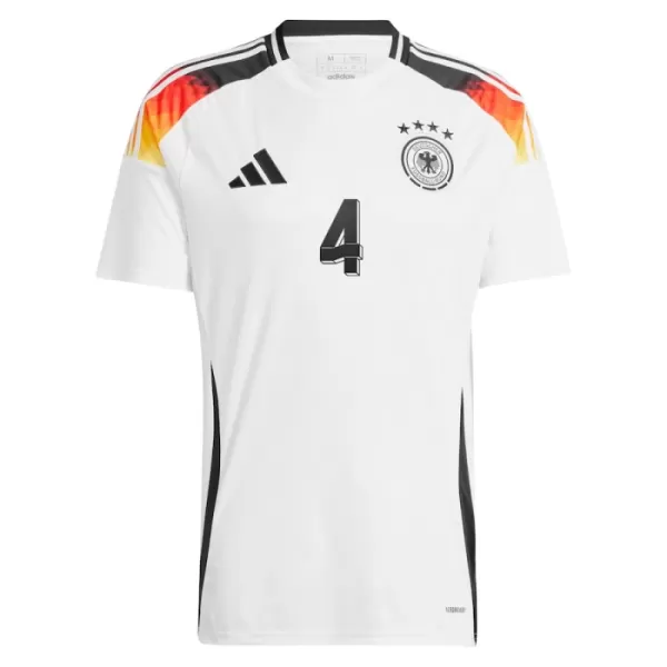 Günstige Deutschland Tah 4 Herrentrikot Heim EURO 2024 Kurzarm