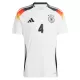 Günstige Deutschland Tah 4 Herrentrikot Heim EURO 2024 Kurzarm