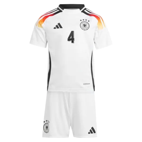 Günstige Deutschland Tah 4 Kindertrikot Heim EURO 2024 Kurzarm