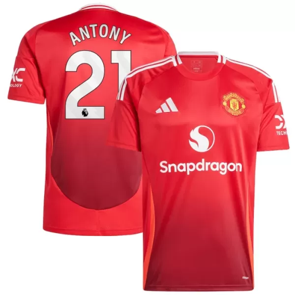 Günstige Manchester United Antony 21 Herrentrikot Heim 2024/25 Kurzarm