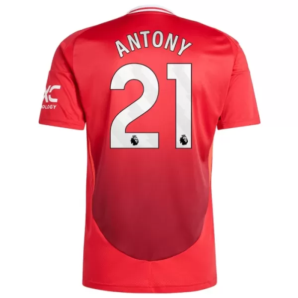 Günstige Manchester United Antony 21 Herrentrikot Heim 2024/25 Kurzarm