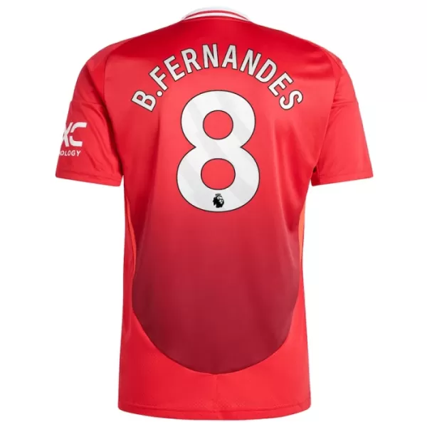 Günstige Manchester United Bruno Fernandes 8 Herrentrikot Heim 2024/25 Kurzarm