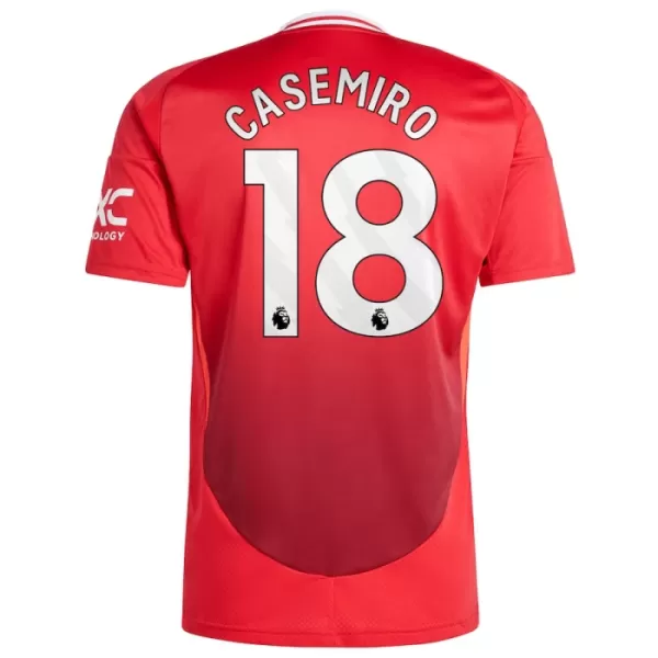 Günstige Manchester United Casemiro 18 Kindertrikot Heim 2024/25 Kurzarm