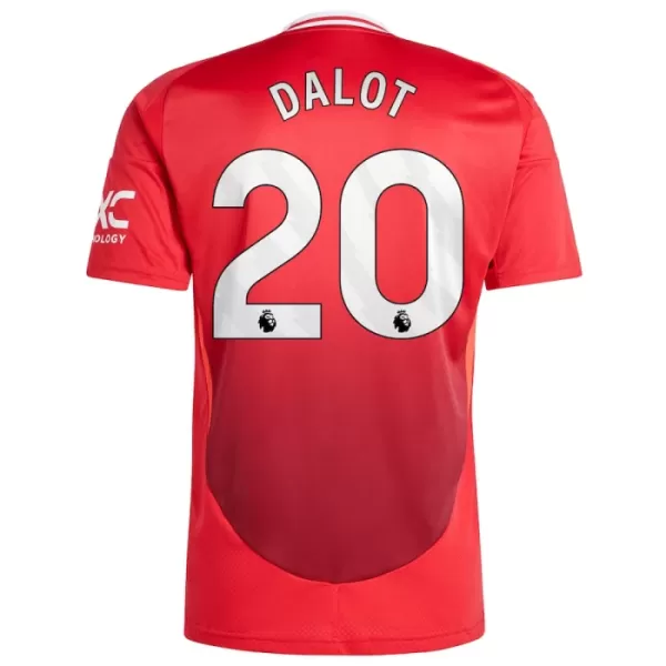 Günstige Manchester United Dalot 20 Herrentrikot Heim 2024/25 Kurzarm