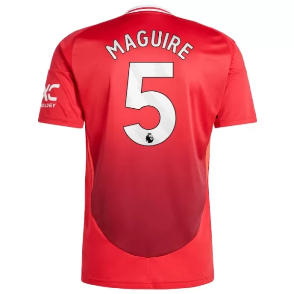 Günstige Manchester United Maguire 5 Herrentrikot Heim 2024/25 Kurzarm