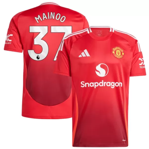 Günstige Manchester United Mainoo 37 Herrentrikot Heim 2024/25 Kurzarm