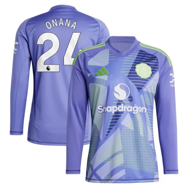 Günstige Manchester United Onana 24 Torwart Herrentrikot Heim 2024/25 Langarm