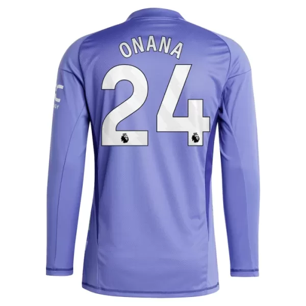 Günstige Manchester United Onana 24 Torwart Herrentrikot Heim 2024/25 Langarm