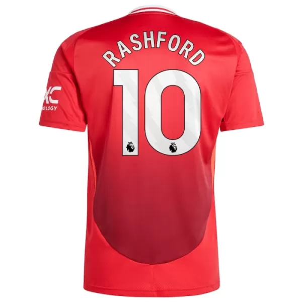 Günstige Manchester United Rashford 10 Kindertrikot Heim 2024/25 Kurzarm