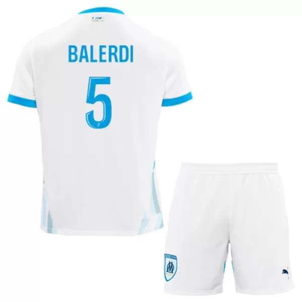 Günstige Olympique Marseille Balerdi 5 Kindertrikot Heim 2024/25 Kurzarm