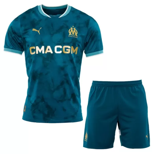 Günstige Olympique Marseille Kindertrikot Auswärts 2024/25 Kurzarm