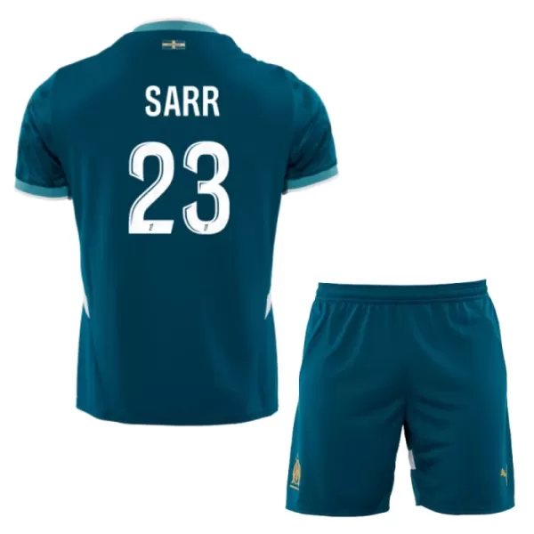 Günstige Olympique Marseille Sarr 23 Kindertrikot Auswärts 2024/25 Kurzarm