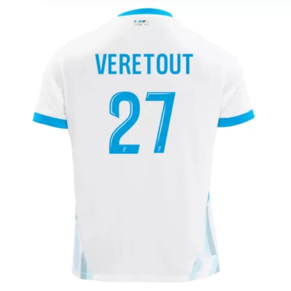 Günstige Olympique Marseille Veretout 27 Herrentrikot Heim 2024/25 Kurzarm