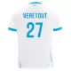 Günstige Olympique Marseille Veretout 27 Herrentrikot Heim 2024/25 Kurzarm