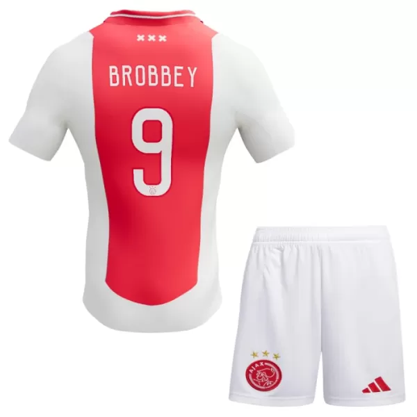 Günstige Ajax Brian Brobbey 9 Kindertrikot Heim 2024/25 Kurzarm