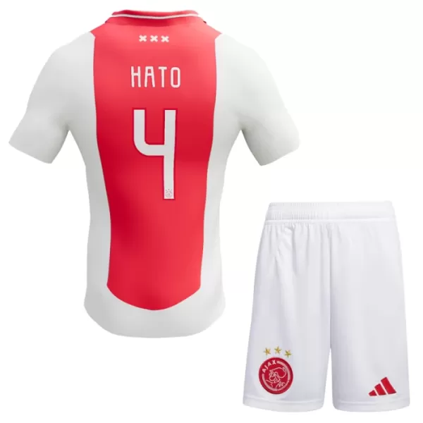 Günstige Ajax Jorrel Hato 4 Kindertrikot Heim 2024/25 Kurzarm