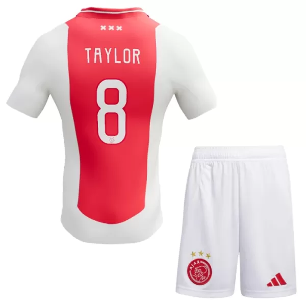 Günstige Ajax Kenneth Taylor 8 Kindertrikot Heim 2024/25 Kurzarm