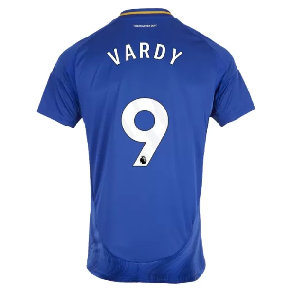 Günstige Leicester City Jamie Vardy 9 Herrentrikot Heim 2024/25 Kurzarm