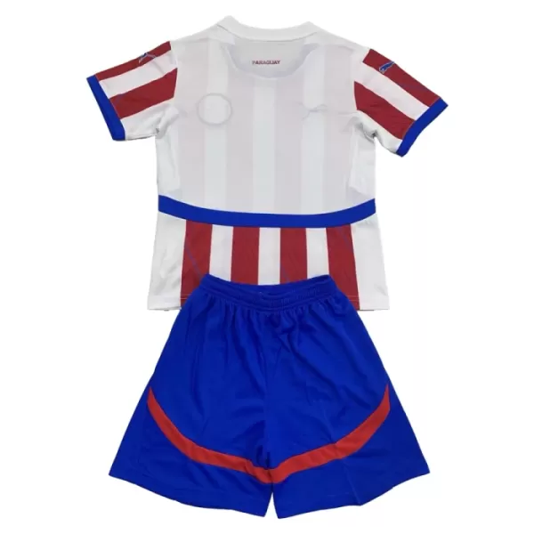 Günstige Paraguay Kindertrikot Heim 2024 Kurzarm