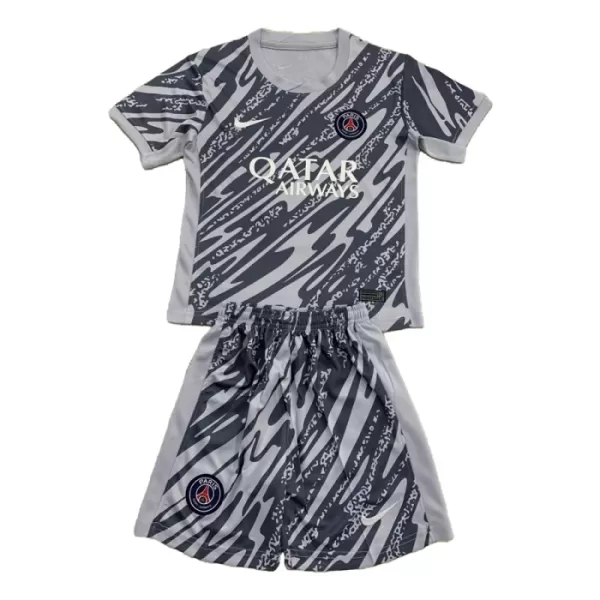 Günstige Paris Saint-Germain Torwart Kindertrikot 2024/25 Kurzarm Graue