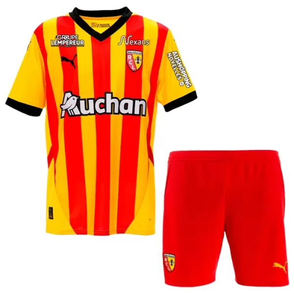 Günstige RC LENS Kindertrikot Heim 2024/25 Kurzarm