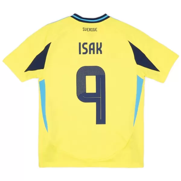 Günstige Schweden Isak 9 Herrentrikot Heim 2024 Kurzarm