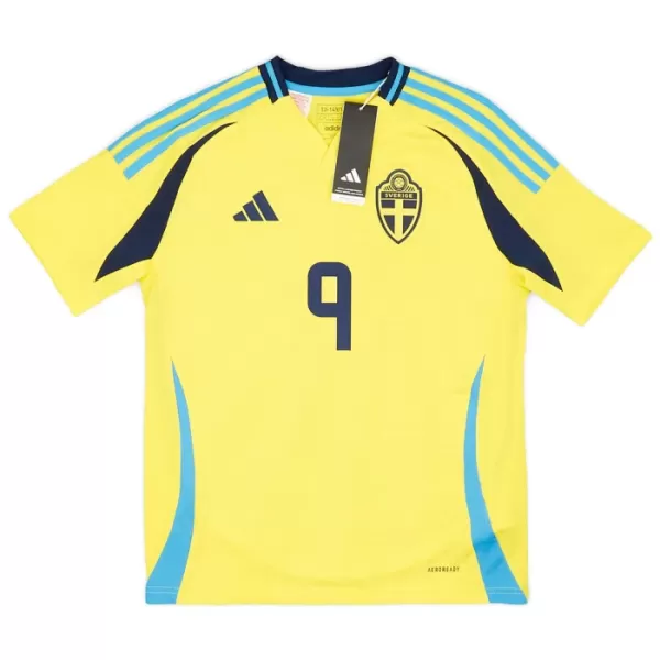 Günstige Schweden Isak 9 Herrentrikot Heim 2024 Kurzarm