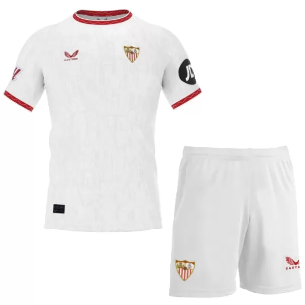 Günstige Sevilla FC Kindertrikot Heim 2024/25 Kurzarm