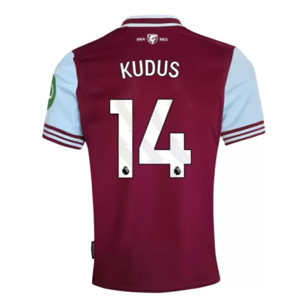 Günstige West Ham United Kudus 14 Herrentrikot Heim 2024/25 Kurzarm