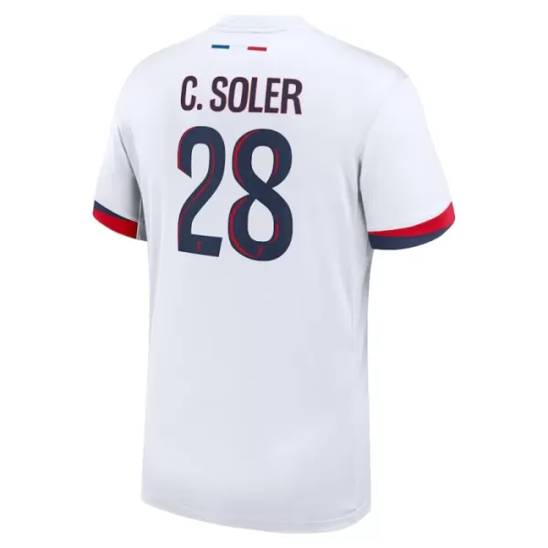 Günstige Paris Saint-Germain Carlos Soler 28 Herrentrikot Auswärts 2024/25 Kurzarm